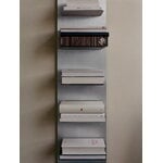 Ferm Living Lager wall shelf, tall, aluminium, decoration image