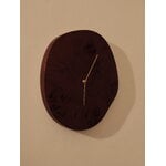 Ferm Living Melt wall clock, dark stained burl, decoration image