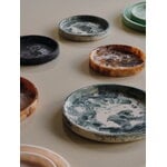 Ferm Living Mist tray, 30 cm, emerald - off-white, decoration image