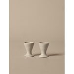 Ferm Living Flow portauova, set di 2, bianco sporco maculato, immagine decorativa