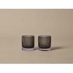 Ferm Living Ripple verres à gobelet, 2 pcs, gris fumé, image décorative