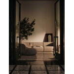 Ferm Living Folia mirror, large, dark stained burl veneer, decoration image