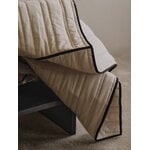 Ferm Living Vari quilted bedspread, single, 180 x 260 cm,  natural - dark chocolate, decoration image