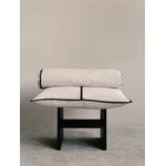 Ferm Living Vari quilted bedspread, single, 180 x 260 cm,  natural - dark chocolate, decoration image