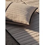 Ferm Living Vari quilted bedspread, single, 180 x 260 cm,  natural - dark chocolate, decoration image