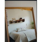 Ferm Living Vari tikattu tyyny, suorakaide, 60 x 80 cm,  natural - dark chocolate, näkymä 2