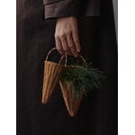 Ferm Living Cônes tressés, ensemble de 2, rotin naturel, image décorative