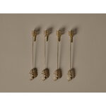 Ferm Living Oak leaf Weihnachtsbaumkerzenhalter, Set von 4, Messing, dekorationsbild