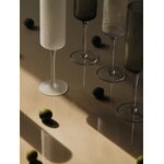 Ferm Living Ripple samppanjalasit, korkea, 2 kpl, kirkas, sisustuskuva