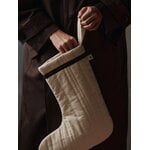 Ferm Living Vari quilted Christmas stocking, cotton, natural, decoration image