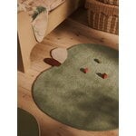 Ferm Living Apple tufted rug, 130 cm, tea green, decoration image