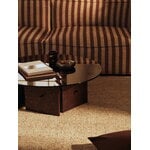 Ferm Living Aukko Couchtisch, getöntes Glas - dunkel gebeizte Eiche, dekorationsbild
