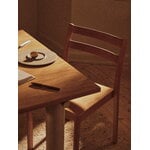 Ferm Living Atura dining table, 90 x 160 cm, light cashmere - natural oak veneer, decoration image