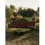 Ferm Living Desert 3-seater sofa, black - Pure Bouclé chestnut, decoration image