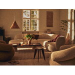 Ferm Living Grova coffee table, travertine - carbonized ash, view 4