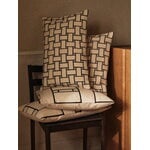 Ferm Living Lattice cushion, rectangular, 40 x 60 cm, off-white - black, decoration image