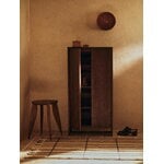 Ferm Living Parcel Hallway cabinet, tall, h. 110 cm, dark stained oak, decoration image