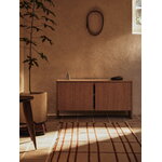 Ferm Living Sen runner rug, 80 x 200 cm, parchment - chestnut, decoration image