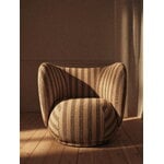 Ferm Living Fauteuil lounge Rico, sable - blanc cassé Louisiana 2, image décorative