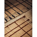 Ferm Living Sen runner rug, 80 x 200 cm, parchment - chestnut, decoration image