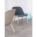 Muuto Fiber lounge chair, wood base, Divina 154 - oak, decoration image