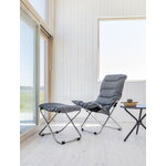 Fiam Poltrona Fiesta Soft Outdoor, alluminio - antracite, immagine decorativa
