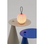 Established & Sons  Filigrana Lantern ladattava pöytävalaisin, punaraitainen, näkymä 7
