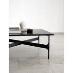Wendelbo Floema square sofa table, black - black marble