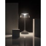 Flos Lampe de table Bon Jour Unplugged, gris orage, image décorative
