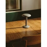 Flos Gustave table lamp, raw aluminium, decoration image