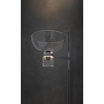Flos Nocturne 1 lattiavalaisin, bowl, hopea, sisustuskuva