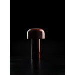 Flos Bellhop portable lamp, brick red, decoration image