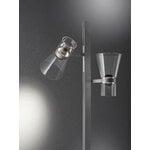 Flos Nocturne 2 floor lamp, cone, silver, decoration image