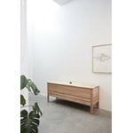 Form & Refine A Line storage bench, 111 cm, oak