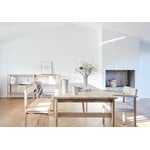 Form & Refine Motif armchair, white oiled oak