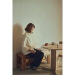 Form & Refine Beam bench, deep brown pine, decoration image
