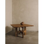 Frama Farmhouse Tisch, aufgebockt, 120 quadratisch, Eiche natur