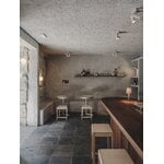 Frama Tasca pöytä, pieni, alumiini, sisustuskuva