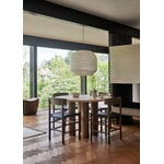 Fredericia J39 Mogensen chair, oiled walnut - dark brown leather Omni 377, decoration image