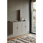 Lundia Fuuga sideboard, 128 cm, wall mounting, cashmere-Terrazzo-brass, decoration image