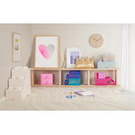 Room Copenhagen Lego Storage Brick 4 Top Lid, glitter medium violet, decoration image