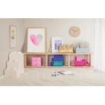 Room Copenhagen Lego Storage Brick 4 Top Deckel, glitzerndes Hellblau, dekorationsbild