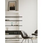 GUBI Fauteuil Beetle Soft, conique noir mat - Cuir Smooth Coffee, image décorative