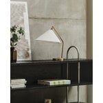 GUBI Gräshoppa table lamp, brass - canvas, decoration image