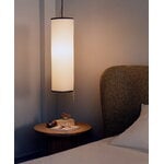 GUBI Silk Lantern pendant, natural white silk - semi matt black, view 6