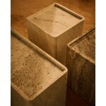 GUBI Pietra side table, 33 x 33 x 40 cm, neutral white travertine, decoration image