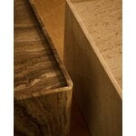 GUBI Pietra side table, 30 x 80 x 40 cm, sepia travertine, decoration image