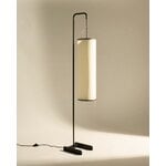 GUBI Silk Lantern lattiavalaisin, luonnonvalkoinen silkki - mattamusta, näkymä 9