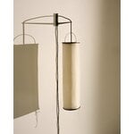 GUBI Silk Lantern seinävalaisin, luonnonvalkoinen silkki - mattamusta, näkymä 6