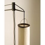 GUBI Silk Lantern lattiavalaisin, luonnonvalkoinen silkki - mattamusta, näkymä 10